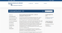 Desktop Screenshot of paedagogische-diagnostik.de
